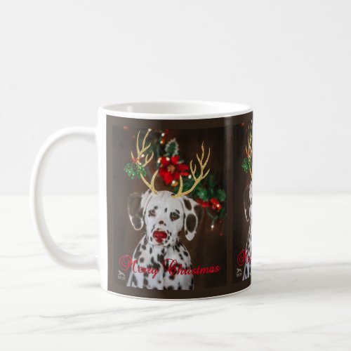 Christmas Dalmatian Coffee Mug