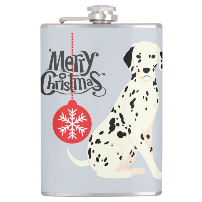 Christmas Dalmatian Flask (Front)