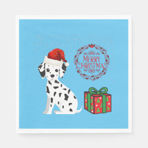 Christmas Dalmatian & gifts paper napkins! Napkins