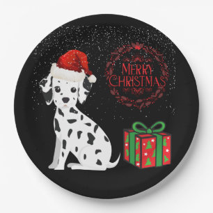 Christmas Dalmatian & gifts paper plates! Plates