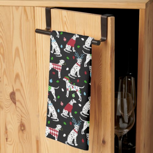 Christmas Dalmatian Kitchen Towel