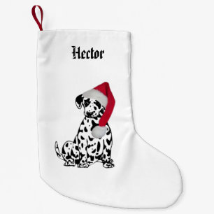 Christmas Dalmatian Name Small Christmas Stocking