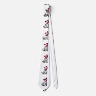 Christmas Dalmatian Neck Tie