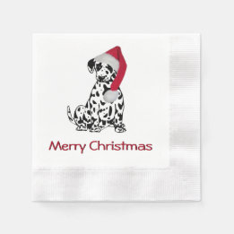 Christmas Dalmatian Paper Napkins