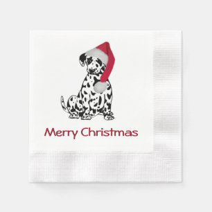 Christmas Dalmatian Paper Napkins