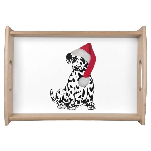 Christmas Dalmatian Serving Tray (Front)