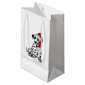 Christmas Dalmatian Small Gift Bag