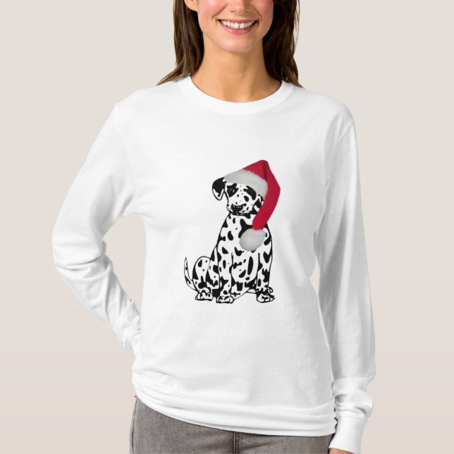 Christmas Dalmatian T-Shirt (Front)