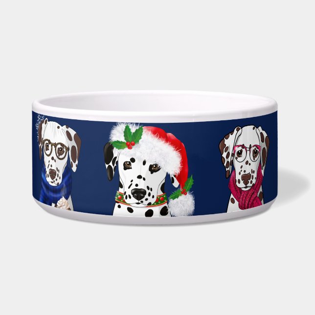 Christmas Dalmatians Bowl (Front)