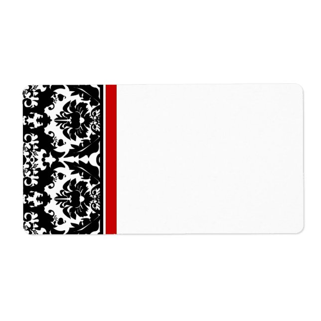 Christmas Damask  Address Labels - (Front)