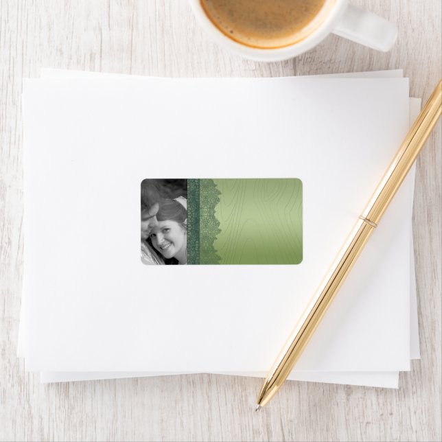 Christmas Damask Address Labels - or Thank you (Insitu)