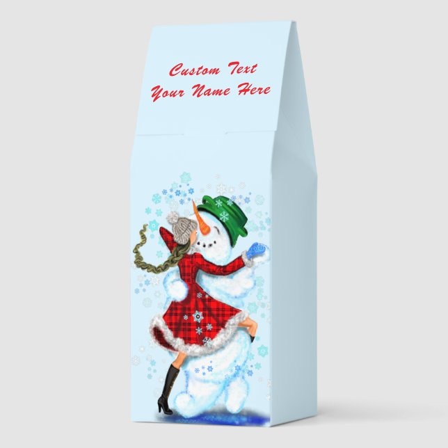 Christmas Dancers Roasted Coffee Gift Custom Text (Back)