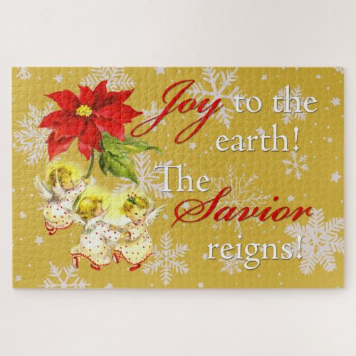 Christmas Dancing Baby Angels Jigsaw Puzzle