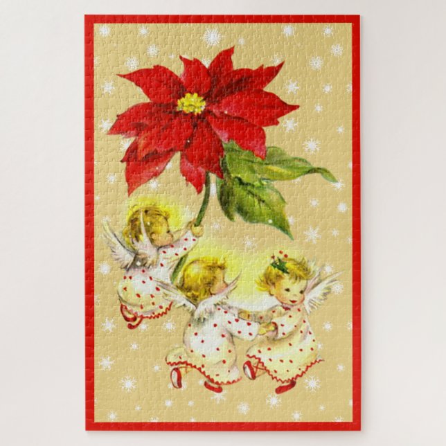 Christmas Dancing Baby Angels Jigsaw Puzzle (Vertical)