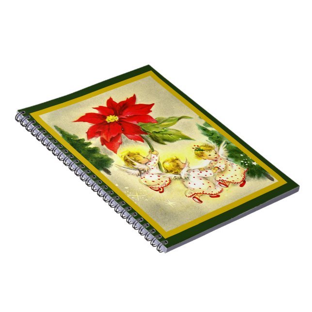 Christmas Dancing Baby Angels Notebook (Right Side)