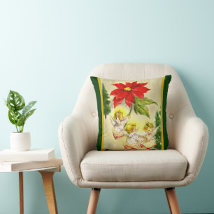 Christmas Dancing Baby Angels Pillow