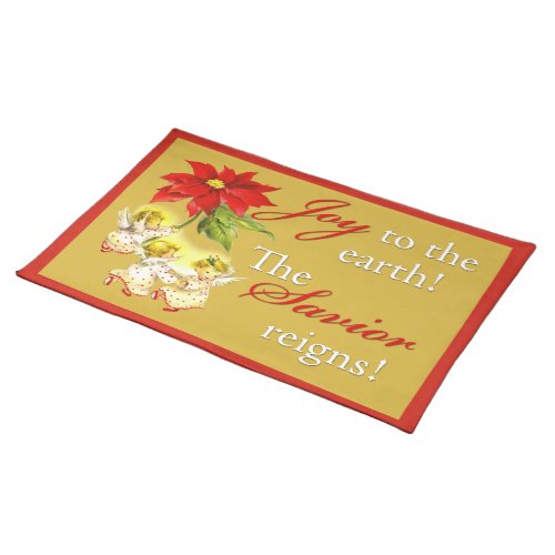Christmas Dancing Baby Angels Placemat