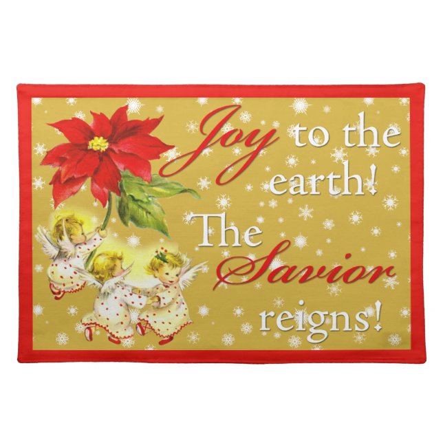 Christmas Dancing Baby Angels Placemat (Front)