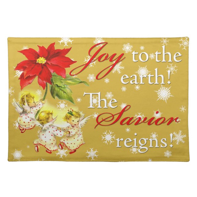 Christmas Dancing Baby Angels Placemat (Front)
