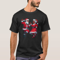 Christmas Dancing Black African American Santa Mrs