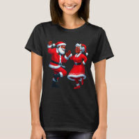 Christmas Dancing Black African American Santa Mrs