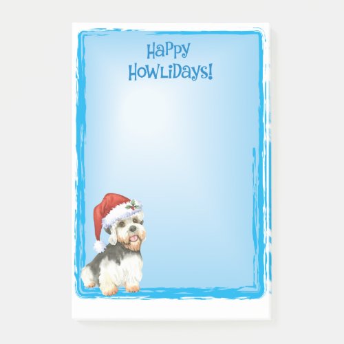 Christmas Dandie Dinmont Terrier Post_it Notes
