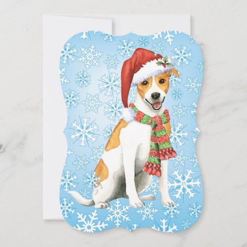 Christmas DanishSwedish Farmdog Holiday Card