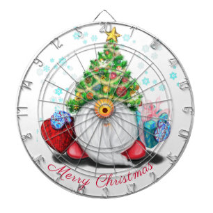 Christmas Dart Board Gnome with Gift For You
