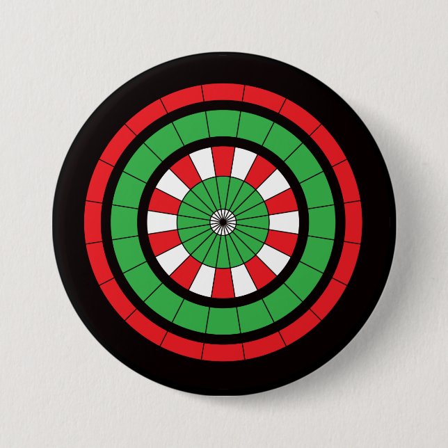 Christmas Dartboard Button (Front)