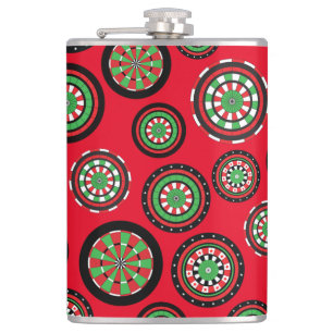 Christmas Dartboards Flask
