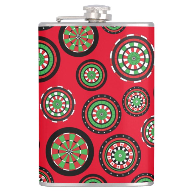 Christmas Dartboards Flask (Front)