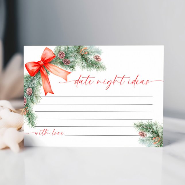 Christmas Date Night Ideas Card (Creator Uploaded)