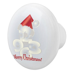 Christmas Day Ceramic Knob