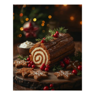 Christmas day dessert Poster
