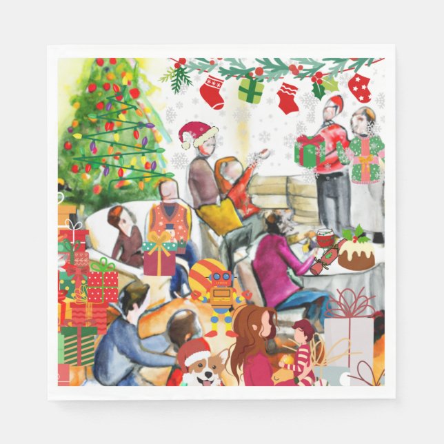 Christmas Day Napkins (Front)