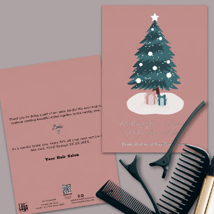 Christmas Day Presents Foil Accents Holiday Card