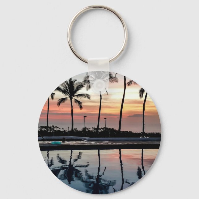 Christmas Day Sunset Keychain (Front)