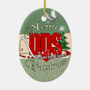CHRISTMAS DDS Doctor of Dental Surgery Ceramic Ornament