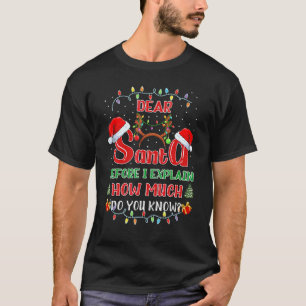 Christmas Dear Santa Pajama I Can Explain 2022 T-Shirt