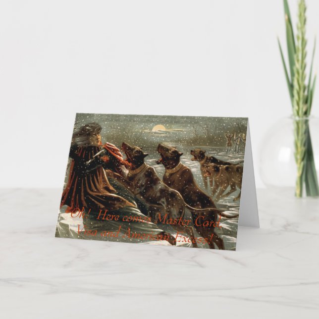 Christmas Debt Greeting Card (Front)