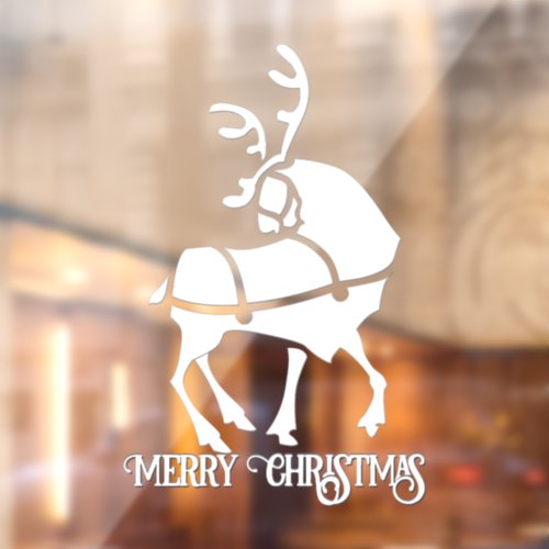 Christmas Decal Holiday Reindeer Window Clings