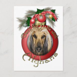Christmas - Deck the Halls - Afghans Holiday Postcard