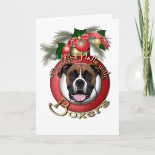 Christmas _ Deck the Halls _ Boxers _ Vindy Holiday Card