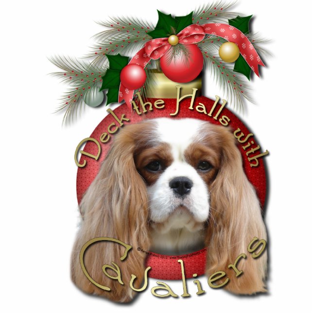 Christmas - Deck the Halls - Cavaliers - Blenheim Statuette (Front)