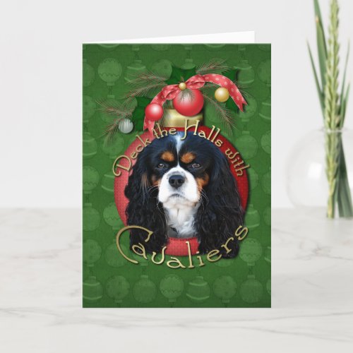 Christmas _ Deck the Halls _ Cavaliers _ Tri_Color Holiday Card