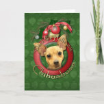 Christmas - Deck the Halls - Chihuahuas - Daisy Holiday Card