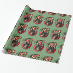 Christmas - Deck the Halls - Frenchies Wrapping Paper