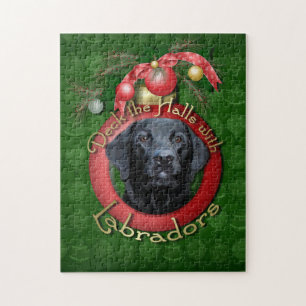 Christmas - Deck the Halls - Labradors - Gage Jigsaw Puzzle