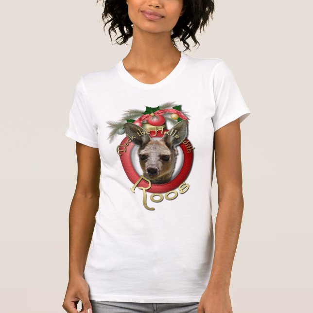 Christmas - Deck the Halls - Roos T-Shirt (Front)