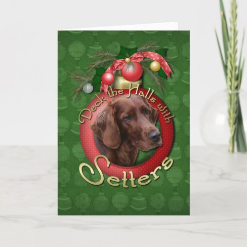 Christmas _ Deck the Halls _ Setters Holiday Card